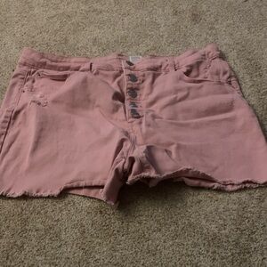 Trendy Pink Jean Shorts for Women